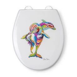 Croydex Hannah McWave Flexi-Fix Toilet Seat by Steven Brown Art - WL604222H