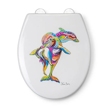 Croydex Hannah McWave Flexi-Fix Toilet Seat by Steven Brown Art - WL604222H 3 Croydex Hannah McWave Flexi-Fix Toilet Seat by Steven Brown Art - WL604222H