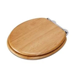 Croydex Hartley Oak Effect Toilet Seat with Soft Close and Quick Release - WL605076H -Jeme Shop WL605076H D4 460