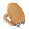 Croydex Hartley Oak Effect Toilet Seat with Soft Close and Quick Release - WL605076H -Jeme Shop WL605076H P