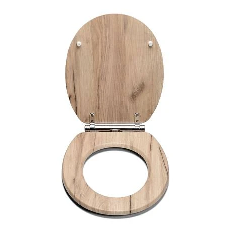 Croydex Corella Grey Oak Effect Flexi-Fix Toilet Seat with Soft Close and Quick Release - WL605231H 4 Croydex Corella Grey Oak Effect Flexi-Fix Toilet Seat with Soft Close and Quick Release - WL605231H - Image 2
