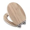 Croydex Corella Grey Oak Effect Flexi-Fix Toilet Seat with Soft Close and Quick Release - WL605231H -Jeme Shop WL605231H P