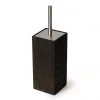 Wooden Toilet Brush & Holder Dark Oak -Jeme Shop WTBHDO P