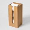 Wooden Spare Toilet Roll Storage Box Bamboo -Jeme Shop WTRBBB P