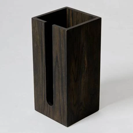 Wooden Spare Toilet Roll Storage Box Dark Oak 7 Wooden Spare Toilet Roll Storage Box Dark Oak - Image 5