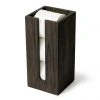Wooden Spare Toilet Roll Storage Box Dark Oak -Jeme Shop WTRBDO P
