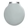 Imperial Etoile Soft Close Toilet Seat with Chrome Hinges - Grey Ecru -Jeme Shop XE50000104NSB P