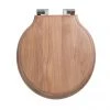 Imperial Etoile Soft Close Toilet Seat with Chrome Hinges - Natural Oak -Jeme Shop XE50000120NSB P