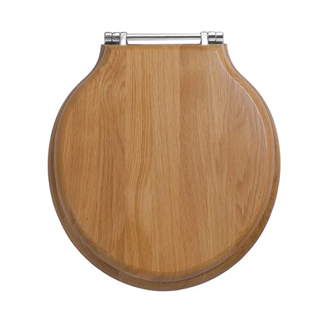 Imperial Etoile Standard Toilet Seat with Chrome Hinges - Natural Oak 3 Imperial Etoile Standard Toilet Seat with Chrome Hinges - Natural Oak