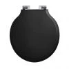 Imperial Etoile Soft Close Toilet Seat with Chrome Hinges - High Gloss Black -Jeme Shop XE500SS150SN P