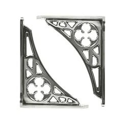 Imperial Ironbridge Polished Nickel High Level Cistern Brackets (Pair)
