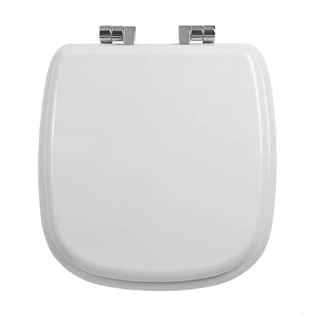 Imperial Radcliffe Soft Close Toilet Seat with Chrome Hinges - Gloss White 3 Imperial Radcliffe Soft Close Toilet Seat with Chrome Hinges - Gloss White