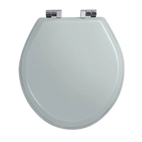 Imperial Oval Soft Close Toilet Seat with Chrome Hinges - Grey Ecru 3 Imperial Oval Soft Close Toilet Seat with Chrome Hinges - Grey Ecru