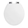 Imperial Oval Soft Close Toilet Seat with Chrome Hinges - Gloss White -Jeme Shop XX50008110NSB P