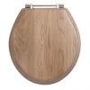 Imperial Oval Standard Toilet Seat with Chrome Hinges - Natural Oak -Jeme Shop XX50008120 P