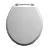 Imperial Oval Standard Toilet Seat with Chrome Hinges - Gloss White -Jeme Shop XX500SS110 P