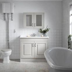 York Grey Top Fixing Soft Close Toilet Seat -Jeme Shop YRKTSGRY d1 460