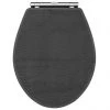 York Dark Grey Top Fixing Soft Close Toilet Seat -Jeme Shop YRKTSG prod