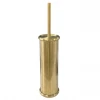 Brushed Gold Round Toilet Brush + Holder -Jeme Shop brushed gold round toilet brush holder lrg 670